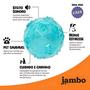 Imagem de Brinquedo Bolinha Diamante Anti-stress Para Cães Médio e Grande Cor Azul - Jambo Pet