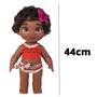 Imagem de Brinquedo Boneca Bebê Princesa Disney Moana 36cm em Plástico Vinil com Cabelos Realista Cotiplas - 2504
