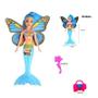 Imagem de Brinquedo Boneca Bonequinha Sereia Encantada Acessórios 20Cm