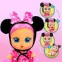 Imagem de Brinquedo Boneca Cry Babies Minnie Chora Lágrimas De Verdade Com Cabelo e Sons de Bebê Acessórios