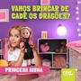 Imagem de Brinquedo Boneca Princesa Aisha 100% Vinil Treinadora de Dragões Faz ContaMenina Omg Kids - 4912