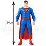 Imagem de Brinquedo Boneco Articulado Superman 24 Cm Liga Da Justiça