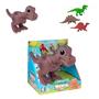 Imagem de Brinquedo Boneco Dino World Babys T Rex com 3 Mini Dinossaurinhos Emite Som 16cm com Pilhas Já Inclusas Cotiplas - 2338