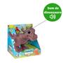 Imagem de Brinquedo Boneco Dino World Babys T Rex com 3 Mini Dinossaurinhos Emite Som 16cm com Pilhas Já Inclusas Cotiplas - 2338