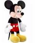 Imagem de Brinquedo Boneco Pelúcia Mickey Mouse Disney Grande Com Som 33cm Fala Frases Original Multilaser