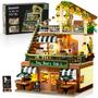 Imagem de Brinquedo Building Block INSOON City Coffee House com luz 1173 unidades