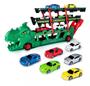 Imagem de Brinquedo Caminhão Carreta Dobravél Dinossauro Com 6 Carrinhos