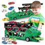 Imagem de Brinquedo Caminhão Carreta Dobravél Dinossauro Com 6 Carrinhos