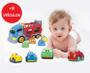 Imagem de Brinquedo Caminhãozinho com Rampa para Subir e 8 carrinhos