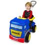 Imagem de Brinquedo Carrinho com Empurrador Pedal Truck Azul - MARAL