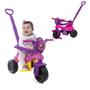 Imagem de Brinquedo Carrinho de Passeio Pedal Infantil Kemotoca Baby Dog Rosa Feminino Triciclo Kendy