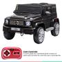 Imagem de Brinquedo Carrinho Mini Carro Eletrico Mercedes Benz G 500 Infantil Criança Controle 12V Mp3 Luz e Buzina Suporta Até 30Kg Bel Fix