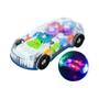 Imagem de Brinquedo Carro de Polícia com Engrenagens Transparentes, Luzes LED e Função Bump & Go