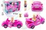 Imagem de Brinquedo carro rosa com mini boneca com pet cachorro
