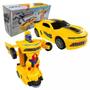 Imagem de Brinquedo Carro Transformers Som Luz Vira Robô Camaro +