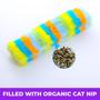 Imagem de Brinquedo Cat Kicker Here Kitty Kitty Rainbow 30cm - com Catnip e Crinkle