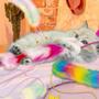Imagem de Brinquedo Cat Wand Lepawit Rainbow - 4 Unidades com Pena e Sino