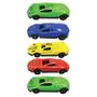 Imagem de Brinquedo Coleção Mini Veículos Carro Sport Car Racing Roda Livre Fricção 5 Unidades