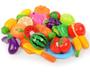 Imagem de Brinquedo Comidinhas KIT COZINHA Frutas e Verdurs MASTERCHEFF c/ tiras autocolantes - Crec Crec ORIGINAL OMG