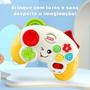 Imagem de Brinquedo Controle de Videogame Infantil Educativo com Luz e Som Didática Para Bebês e Crianças  Amarelo ou Azul