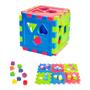 Imagem de Brinquedo Cubo de Encaixe Didático Colorido Com Blocos De Encaixar 15cm