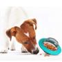 Imagem de Brinquedo de Alimentação Lenta para Cães e Gatos - Disco Voador com Quebra-Cabeça Antiengasgo
