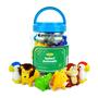 Imagem de Brinquedo de Banho Boley Safari Animais - 12 Pc para Crianças 2 anos ou mais