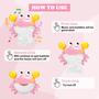 Imagem de Brinquedo de banho Bubble Machine YUISTRE Baby Bath Toys Crab Pink