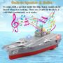 Imagem de Brinquedo de banho para barco elétrico Toy Carrier Ship - Modelo de porta-aviões - Brinquedo aquático - Brinquedo para navio militar