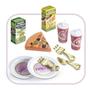 Imagem de Brinquedo De Cozinha Infantil Gourmet Chef Kids Geladeira Com Micro Ondas Culinária Para Crianças Kit Didático Pedagógico