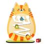 Brinquedo De Madeira Rolando Figuras Com O Gatinho, Babebi - Ba Be Bi Imagem de Brinquedo De Madeira Rolando Figuras Com O Gatinho, Babebi