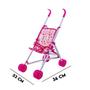 Imagem de Brinquedo De Menina 5 6 7 Anos Carrinho Para Bonecas Rosa