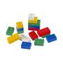 Imagem de Brinquedo De Montar Interativo Plastico Blocos Infantil Coloridos Formas Quadrado Retangulo