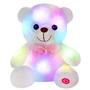 Imagem de Brinquedo de pelúcia BSTAOFY Light up White Teddy Bear LED 20cm