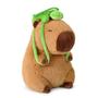 Imagem de Brinquedo de pelúcia Ditucu Cute Capivara com mochila Turtle 23 cm marrom