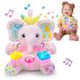 Imagem de Brinquedo de Pelúcia Elefante Holaxander Baby - Com Música e Luz