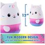 Imagem de Brinquedo de pelúcia Gabby's Dollhouse Cakey Cat Squishy 30 cm branco