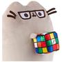 Imagem de Brinquedo de pelúcia GUND Pusheen com cubo de Rubik por mais de 8 anos - cinza