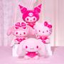 Imagem de Brinquedo de pelúcia Hello Kitty rosa monocromático 30cm