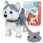 Imagem de Brinquedo de pelúcia interativo Husky Walking and Barking para crianças