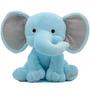 Imagem de Brinquedo de pelúcia KINREX Elephant para bebês azul de 23 cm