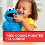 Imagem de Brinquedo de pelúcia Sesame Street Feed Me Cookie Monster 33 cm para crianças maiores de 18 m