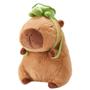 Imagem de Brinquedo de pelúcia Simgoing Capybara de 33 cm com bolsa de tartaruga