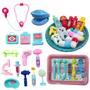 Imagem de Brinquedo Dentista Infantil Educativo Médico Kit Faz De Conta Simulação Odontologia  Meninos Meninas