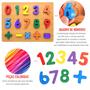 Imagem de Brinquedo Didático de Raciocínio Lógico Números e Letras Peças de Encaixar