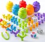 Imagem de Brinquedo Didático JOYIN - Ursinhos Arco-Íris para Contar com Copinhos - 83 Unidades