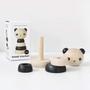 Imagem de Brinquedo didático Wood Stacker Wee Gallery Panda Classic 18 m ou mais