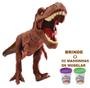 Imagem de Brinquedo Dinossauro 50 Cm Tiranossauro Rex Vinil Sem Som + Massinhas - Miketa