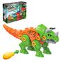 Imagem de Brinquedo Dinossauro Monta e Desmonta Dino Robô Velociraptor Ferramenta Chave Didático Infantil