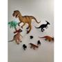 Imagem de Brinquedo Dinossauro Plastico Miniatura Grande media e pequena